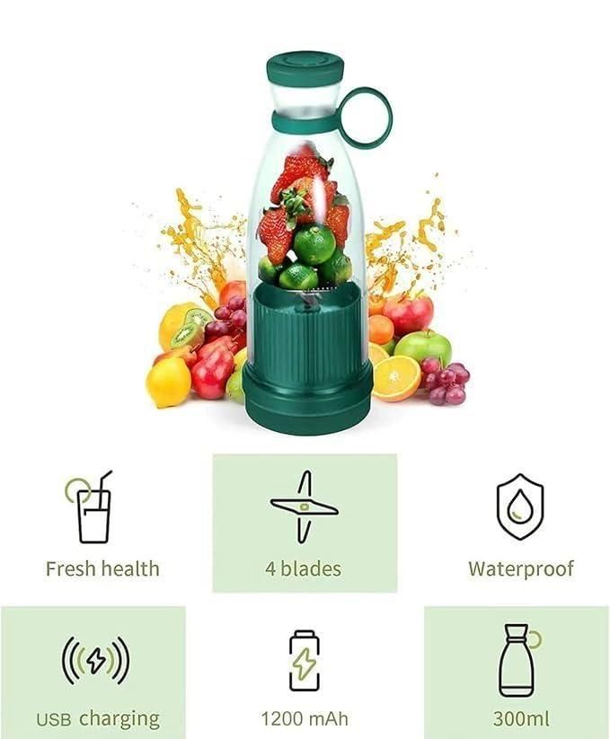 EasyBlend – Portable Mini Juice Blender (USB Rechargeable, 380 ml)