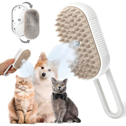 Steamy Pet Brush – Grooming Made Easy!