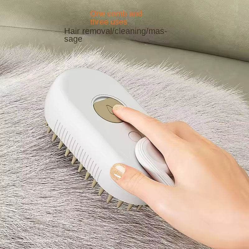 Steamy Pet Brush – Grooming Made Easy!