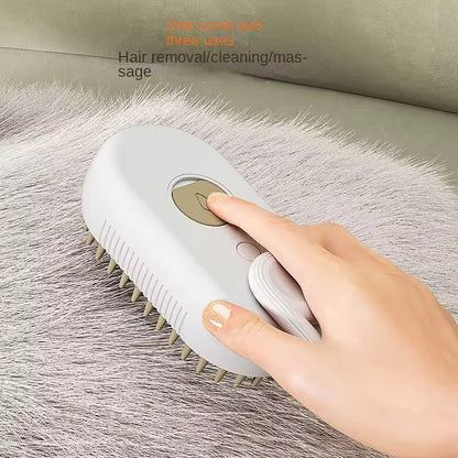 Steamy Pet Brush – Grooming Made Easy!