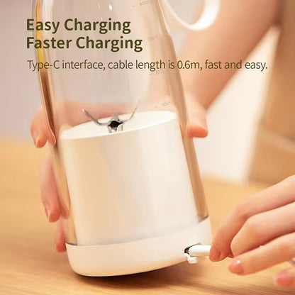 EasyBlend – Portable Mini Juice Blender (USB Rechargeable, 380 ml)